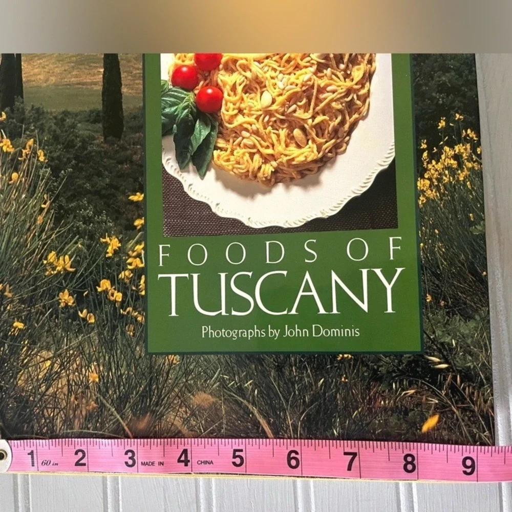 Vintage 1992 Giuliano Bugialli Foods of Tuscany Cookbook Italian Hardcover